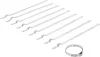 BGS gumiharang-bilincs készlet nemesacél rozsdamentes 7 mm 20 - 50 mm 10 darabos