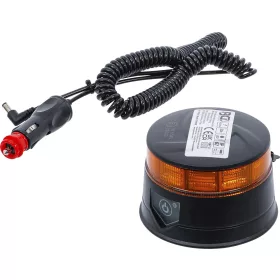 BGS akkus forgó jelzőfény| sárga mágnessel 12 V / 24 V Ø 130 mm