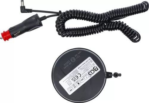 BGS akkus forgó jelzőfény| sárga mágnessel 12 V / 24 V Ø 130 mm
