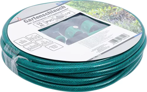 BGS kerti tömlő PVC kerti permetezővel és csatlakozó dugóval 1/2" 15 m