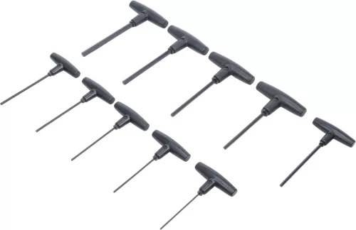BGS csavarhúzó készlet T-fogantyúval coll méret belső hatszögletű 3/32" - 3/8" 10 darabos