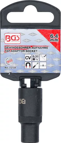 BGS menetfúró-befogó dugókulcsbetéthez 10 mm (3/8") 6,4 mm