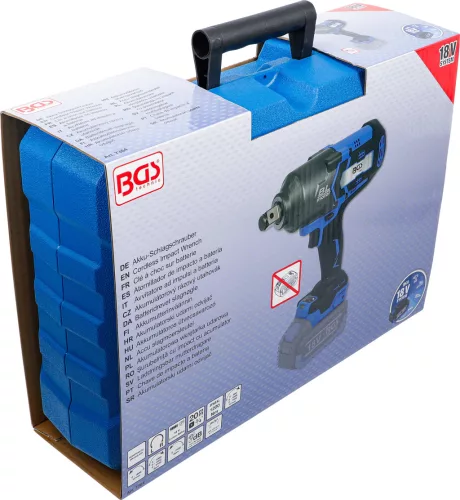 BGS akkumulátoros ütvecsavarozó kefefree 20 mm (3/4") 1200 Nm 18 V akkumulátor nélkül