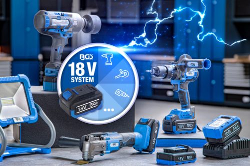 BGS akkumulátoros patronos prés 18 V akkumulátor nélkül