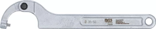 BGS csuklós horgas kulcs csappal 35 - 50 mm