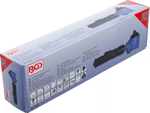 BGS légkulcs hajlított forgatható és dönthető fejjel 12,5 mm (1/2") 650 Nm