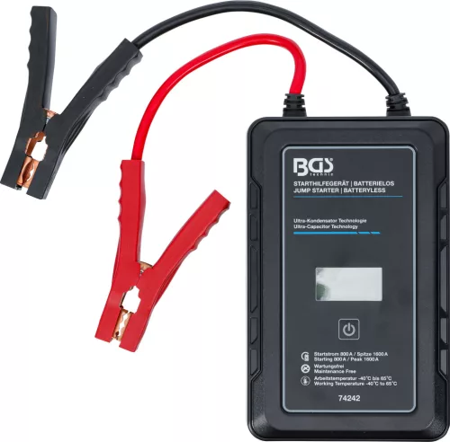 BGS indítási segédberendezés akku nélküli ultrakondenzátoros technológiával 12V / 800A / 1600A