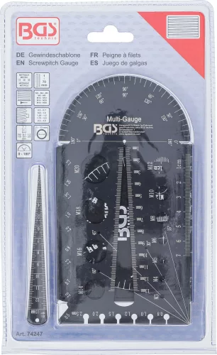BGS csavar- és menetsablon metrikus M3 - M20, 0,5 - 13,00 mm