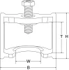 BGS fékrudazattányér-lehúzó Haldex-fékhez 160 mm