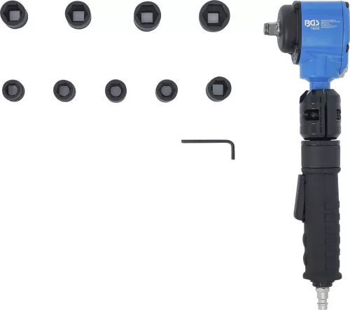 BGS légkulcs Hajlított és levegős dugókulcskészlet 12,5 mm (1/2") 650 Nm 10 darabos