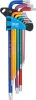 BGS derékszögű kulcs készlet több színű extra hosszú T-profil (Torx) T10 - T50 9 darabos
