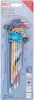 BGS derékszögű kulcs készlet több színű extra hosszú T-profil (Torx) T10 - T50 9 darabos