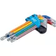BGS derékszögű kulcs készlet több színű T-profil (Torx) T10 furattal - T50 9 darabos