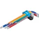 BGS derékszög kulcskészlet színes extra hosszú T-profil torx furattal, gömbfejes T10-T50 9db