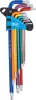 BGS derékszögű kulcs készlet több színű extra hosszú T-profil (Torx) gömbfejes T10 - T50 9 darabos