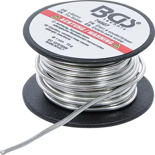 BGS forrasztóón tekercsen ólommentes Ø 1 mm 10 g