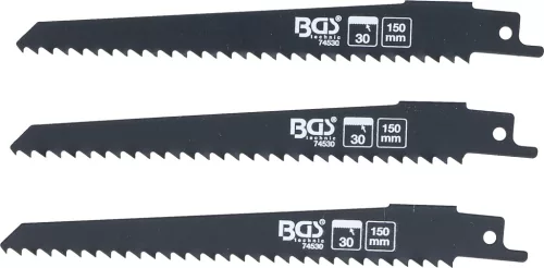 BGS szablyafűrészlap-készlet fához BGS 7367 3 darabos