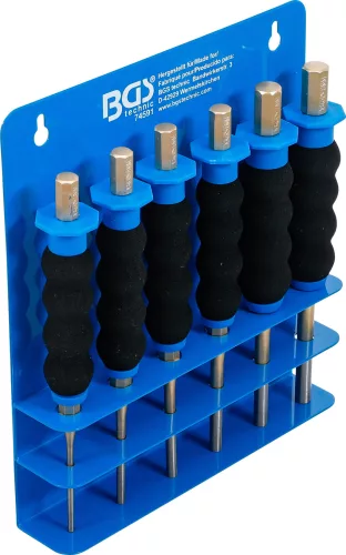 BGS sasszegkiütő készlet kézvédővel 180 mm 3 - 8 mm 6 darabos