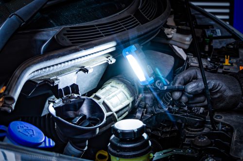 BGS COBLED munkalámpa összecsukható