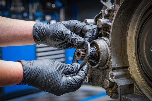 BGS egyszer használatos kesztyű doboz nitril extra tapadás L méret 100 db