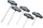 BGS t-fogantyús kulcskészlet Belső hatszögletű 3 - 8 mm 5 darabos