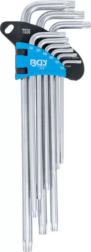BGS derékszögű kulcs készlet extra hosszú TS-profil (Torx Plus) TS10 - TS50 9 darabos
