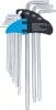 BGS derékszögű kulcs készlet extra hosszú TS-profil (Torx Plus) TS10 - TS50 9 darabos
