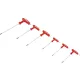 BGS csavarhúzó készlet T-fogantyúval és oldalpengével T-profil (Torx) furattal T10 - T40 6 darabos