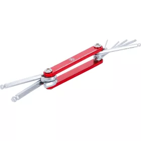 BGS összecsukható kulcs belső hatszögletű gömbfejes 1,5 - 6 mm 7 darabos