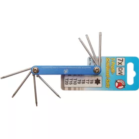 BGS összecsukható kulcs T-profil (Torx) T6 - T20 7 darabos