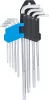 BGS derékszögű kulcs készlet extra hosszú T-profil (Torx) T10 - T50 9 darabos