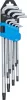 BGS derékszögű kulcs készlet extra hosszú T-profil (Torx) furattal T10 - T50 9 darabos