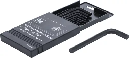 BGS derékszögű kulcs készlet belső hatszögletű 1,5 - 10 mm 9 darabos