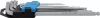 BGS derékszögű imbuszkulcs készlet coll 1/16"-3/8" belső hatszögletű / gömbfejes 9 db