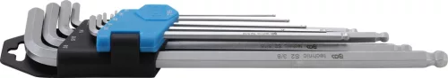 BGS derékszögű imbuszkulcs készlet coll 1/16"-3/8" belső hatszögletű / gömbfejes 9 db