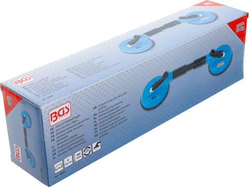 BGS dupla gumi szívókorong ABS Flexibilis fejekkel Ø 120 mm 390 mm
