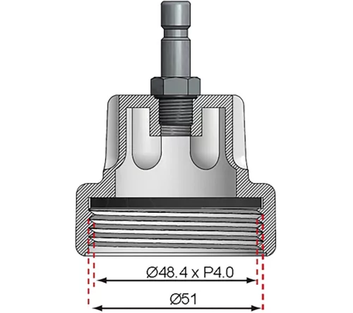 BGS 11-es sz. adapter a BGS 8027-hez, 8098 Audi, VW