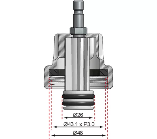BGS 7-es sz. adapter a BGS 8027-hez, 8098 Alfa Romeo, Citroën, Fiat, Mini, Peugeot, Renault, Saab