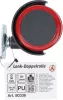 BGS csuklós duplakerék fekete/piros 50 mm