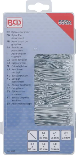 BGS sasszegkészlet Ø 1,6 - 4,0 mm 555 darabos