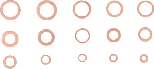 BGS tömítőgyűrű-készlet Vörösréz 150 darabos