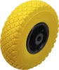 BGS kerék kézikocsihoz / talicskához PU, sárga/fekete 260 mm