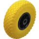 BGS kerék kézikocsihoz / talicskához PU, sárga/fekete 260 mm
