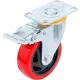BGS vezetőgörgő fékezhető piros/fekete Ø 100 mm