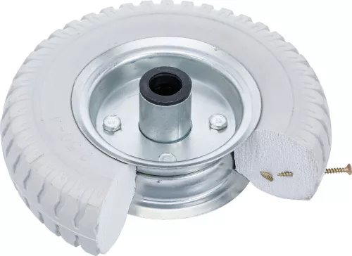 BGS kerék kézikocsihoz / talicskához PU, szürke 220 mm