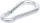 BGS kulcscsomó-karabiner 100 x 10 mm