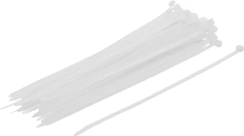 BGS kábelkötegelő-készlet fehér 4,8 x 250 mm 50 darabos