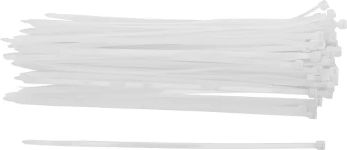 BGS kábelkötegelő-készlet fehér 4,8 x 250 mm 50 darabos