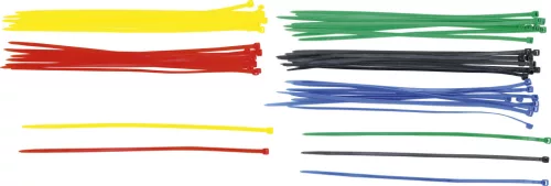 BGS kábelkötegelő-készlet színes 4,8 x 300 mm 50 darabos