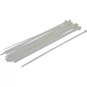 BGS kábelkötegelő-készlet fehér 8,0 x 400 mm 30 darabos